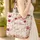 Nuzzling Bunnies Rose Blooms Greenery Floral Wreath - Versatile Everyday Tote for Garden Lovers Quilted Tote Bag - 4