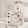 Nuzzling Bunnies Rose Blooms Greenery Floral Wreath - Versatile Everyday Tote for Garden Lovers Quilted Tote Bag - 5