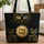 Amber Gold and Blue Eye Cat Face Personal Name - Cat Lover Swirls Celestial Gift Quilted Tote Bag - 1