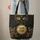 Amber Gold and Blue Eye Cat Face Personal Name - Cat Lover Swirls Celestial Gift Quilted Tote Bag - 6