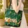 Pine Tree Forest Camping Scene Travel Trailer - Personalized Adventure Gift Quilted Tote Bag - 4