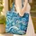 Playful Dolphin Wave Swirls Bubbles Your Name - Ocean Lover Gift for Dolphin Fans Quilted Tote Bag - 4