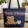 Majestic Bear Cub Perching Owl Stars Stripes - Patriotic American Wildlife Lover Gift Quilted Tote Bag - 1