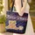Majestic Bear Cub Perching Owl Stars Stripes - Patriotic American Wildlife Lover Gift Quilted Tote Bag - 4