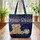 Majestic Bear Cub Perching Owl Stars Stripes - Patriotic American Wildlife Lover Gift Quilted Tote Bag - 3