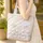 Bunnies Wildflower Meadow Floral Wreath - Nature Lover Gift Quilted Tote Bag - 4