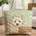 Fluffy Westie Dog Daisy Field Name Plank - Dog Lover Everyday Use Gift Quilted Tote Bag - 1
