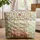 Camper Van Daisy Coneflower Bluebell Floral Wreath Text - Travel Essentials Everyday Tote Quilted Tote Bag - 1