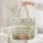 Camper Van Daisy Coneflower Bluebell Floral Wreath Text - Travel Essentials Everyday Tote Quilted Tote Bag - 5