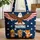 Bald Eagle American Flag Stars License Plate - Independence Day Gift for Veterans Quilted Tote Bag - 1