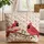 Red Cardinals Flowering Tree Branch Name Ribbon - Bird Lover Everyday Gift Quilted Tote Bag - 1