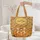 Dancing Foxes Floral Wreath Organic Shapes - Everyday Lifestyle Gift for Wildlife Lovers Quilted Tote Bag - 5