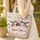 Hummingbirds Lavender Wildflower Name Floral Wreath - Bird Lover Everyday Tote Quilted Tote Bag - 4