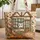 White Cat Bookstore Window Pumpkins Leaves - Personalized Autumn Gift for Book Lovers Quilted Tote Bag - 1