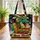 Green Gold Dragon Head Antique Books Teacups Personalized - Book Lover Gift Everyday Tote Quilted Tote Bag - 3