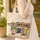 Dachshund Patchwork Dog, Botanical Leaves Rustic Sign - Dog Lover Gift Quilted Tote Bag - 4