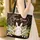Bunny Lily of the Valley Floral Wreath Your Name - Wildlife Lover Gift for Bunny Lover Quilted Tote Bag - 4