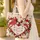 Male Female Cardinals Heart Roses Personalized Name - Couple Gift Quilted Tote Bag - 4