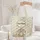 Adorable Sitting Bunny Your Name Circle Polka Dot - Everyday Tote Gift for Bunny Lover Quilted Tote Bag - 5