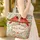 Red Cardinal Birds Floral Wreath - Nature Inspired Gift for Bird Lover Quilted Tote Bag - 4