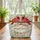Red Cardinal Birds Floral Wreath - Nature Inspired Gift for Bird Lover Quilted Tote Bag - 3