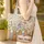 Vintage Books Wildflowers Personalized Name - Book Lover Gift Quilted Tote Bag - 4