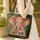 Charming Elephant Head Personalized Name Tropical Jungle - Wildlife Lover Gift Quilted Tote Bag - 4