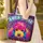 Poodle Head Wildflower Garden - Poodle Lover Everyday Pet Parent Gift Quilted Tote Bag - 4