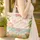 Tropical Beach Sunset Hibiscus Palm Leaves Floral Wreath - Beach Lover Gift Quilted Tote Bag - 4