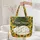 Sleeping White Cat Sunflower Wreath Floral Arrangement Everyday Tote - Cat Lover Gift Quilted Tote Bag - 5
