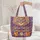 Cat Face Mandala Floral Wreath Leaf Garland - Cat Lover Everyday Lifestyle Home Gift Quilted Tote Bag - 5