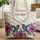 Hummingbird Purple Bellflower Hibiscus - Personalized Bird Lover Gift Quilted Tote Bag - 1