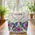 Hummingbird Purple Bellflower Hibiscus - Personalized Bird Lover Gift Quilted Tote Bag - 3