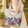 Hummingbird Purple Bellflower Hibiscus - Personalized Bird Lover Gift Quilted Tote Bag - 4