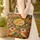 Owls Headwraps Hoop Earrings African Foliage Medallion Name - Wildlife Lover Gift Quilted Tote Bag - 4