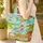 Personalized Beach Chairs Tropical Cocktails Palm Trees Hibiscus - Vacation Gift Quilted Tote Bag - 4