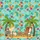 Personalized Beach Chairs Tropical Cocktails Palm Trees Hibiscus - Vacation Gift Quilted Tote Bag - 7
