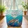 Graceful Sea Turtle Tropical Fish Coral Reef Ocean Currents - Ocean Lover Gift Quilted Tote Bag - 3