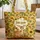 Deer Sunflower Field Name Wreath - Nature Lover Gift Quilted Tote Bag - 1