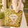 Deer Sunflower Field Name Wreath - Nature Lover Gift Quilted Tote Bag - 4