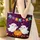 Ghost Jack-O-Lantern Pumpkin Autumn Leaves Fireflies Name Bunting - Halloween Gift Quilted Tote Bag - 4