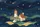 Starry Night Sky Swirls Lighthouse Cottage - Everyday Essentials Gift Quilted Tote Bag - 7