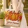 Pumpkin Autumn Foliage Name Wreath - Fall Harvest Decor Gift Quilted Tote Bag - 4
