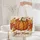 Pumpkin Autumn Foliage Name Wreath - Fall Harvest Decor Gift Quilted Tote Bag - 5