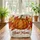 Pumpkin Autumn Foliage Name Wreath - Fall Harvest Decor Gift Quilted Tote Bag - 3