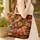 Personalized Vintage Steam Train Autumn Forest - Travel Essentials Gift Quilted Tote Bag - 4