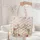 Vintage Bunnies Rose Jasmine Fuchsia Floral Heirloom Keepsake Gift Quilted Tote Bag - 5