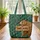 Brown Bear Pine Forest Mountain Personalized Wooden Sign - Wildlife Lover Gift Quilted Tote Bag - 3