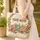 Floral Wreath Storybooks - Reading Gift for Book Lovers Quilted Tote Bag - 4