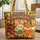 Brown Bear Cream Bunny Orange Fox Organic Shapes - Personalized Name Animal Lover Gift Quilted Tote Bag - 1
